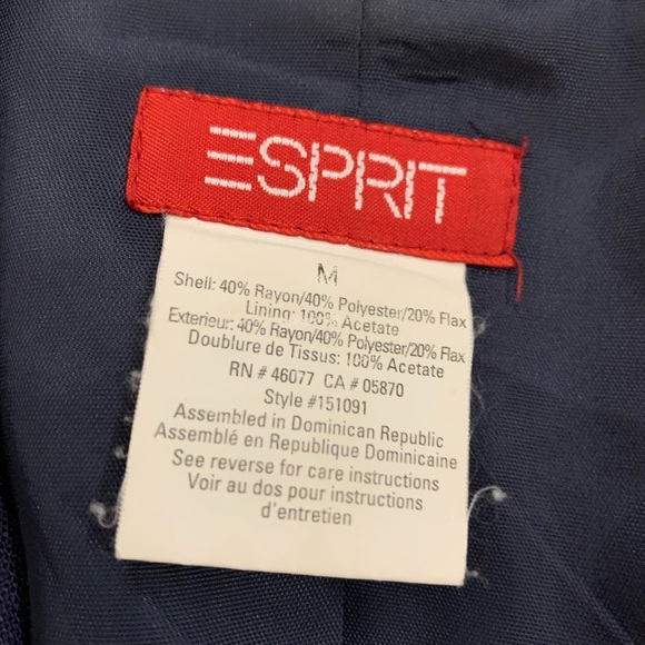 Espirit Navy Blazer - Picture 2 of 2